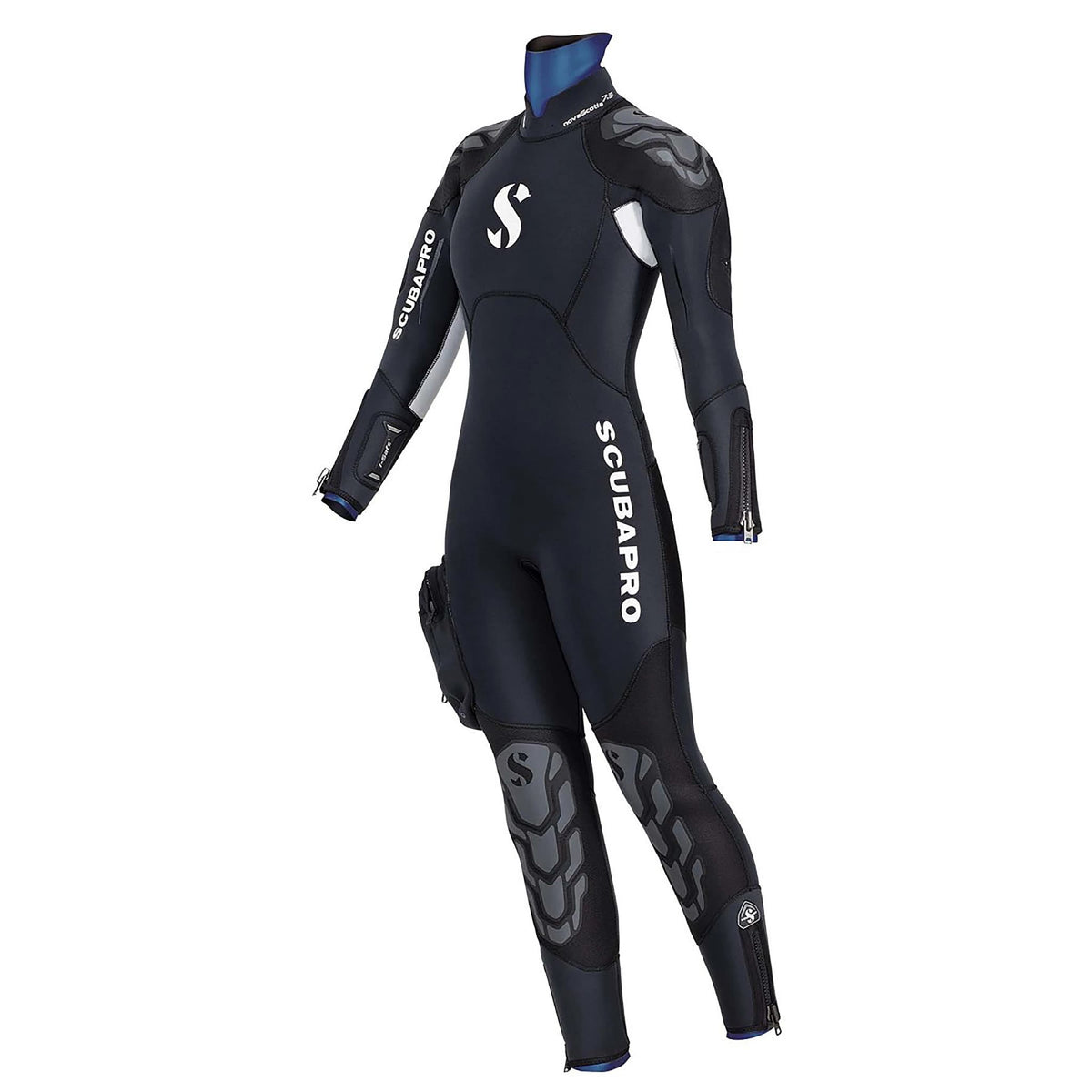 Black diving suit for underwater adventures.