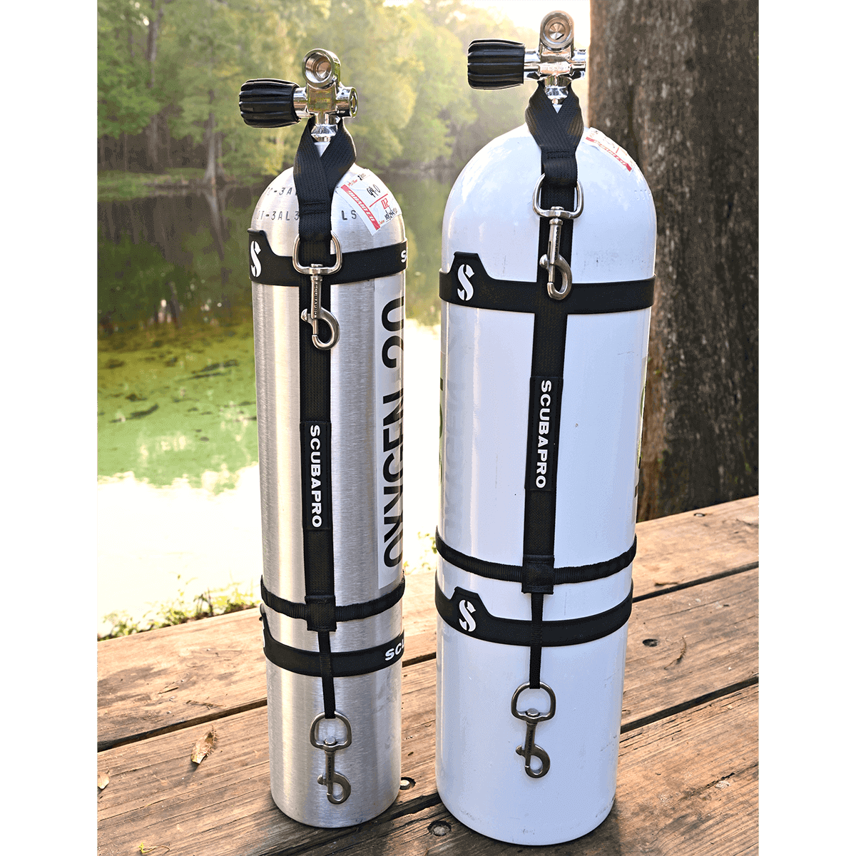 Scubapro Stage Kit low pressure oxygen tanks