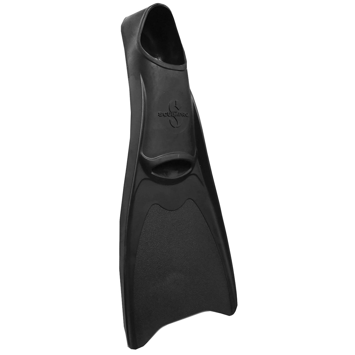 Black rubber scuba fin