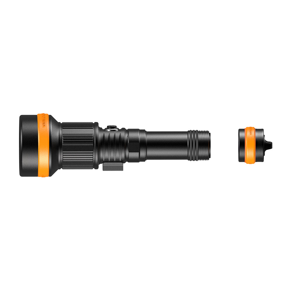 OrcaTorch ZD710 MK2 Zoomable Dive Light Beam Angle 4°-72° Adjustable