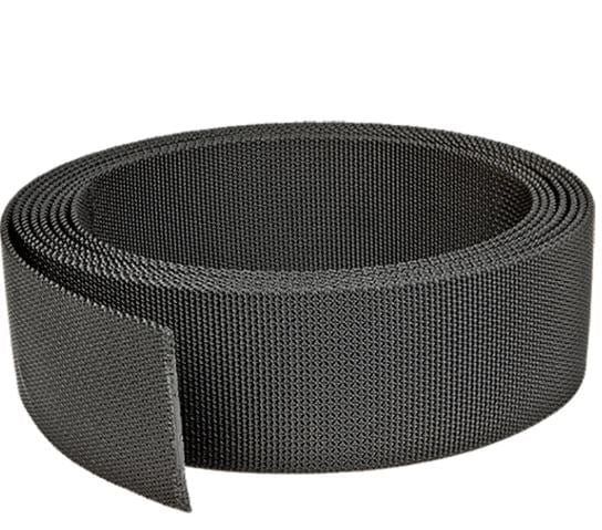 2" Black Nylon Harness Webbing