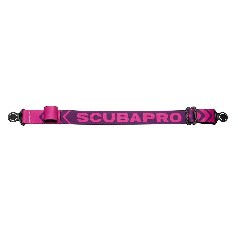 SCUBAPRO dive mask strap, primary, pink and purple