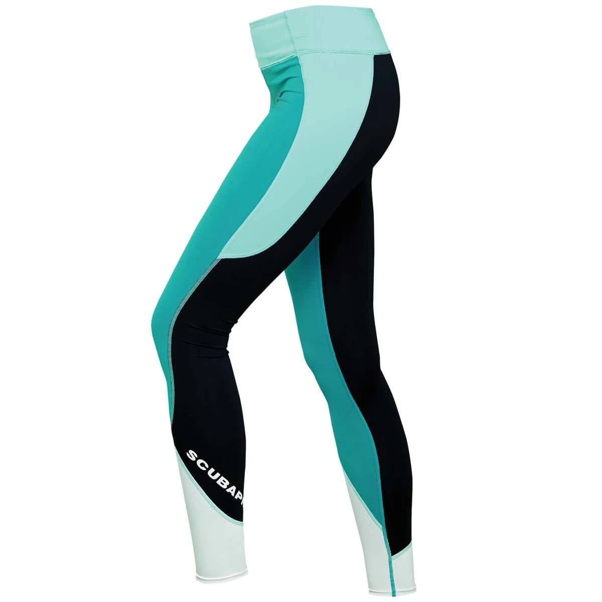 Scuba diving leggings, color block design