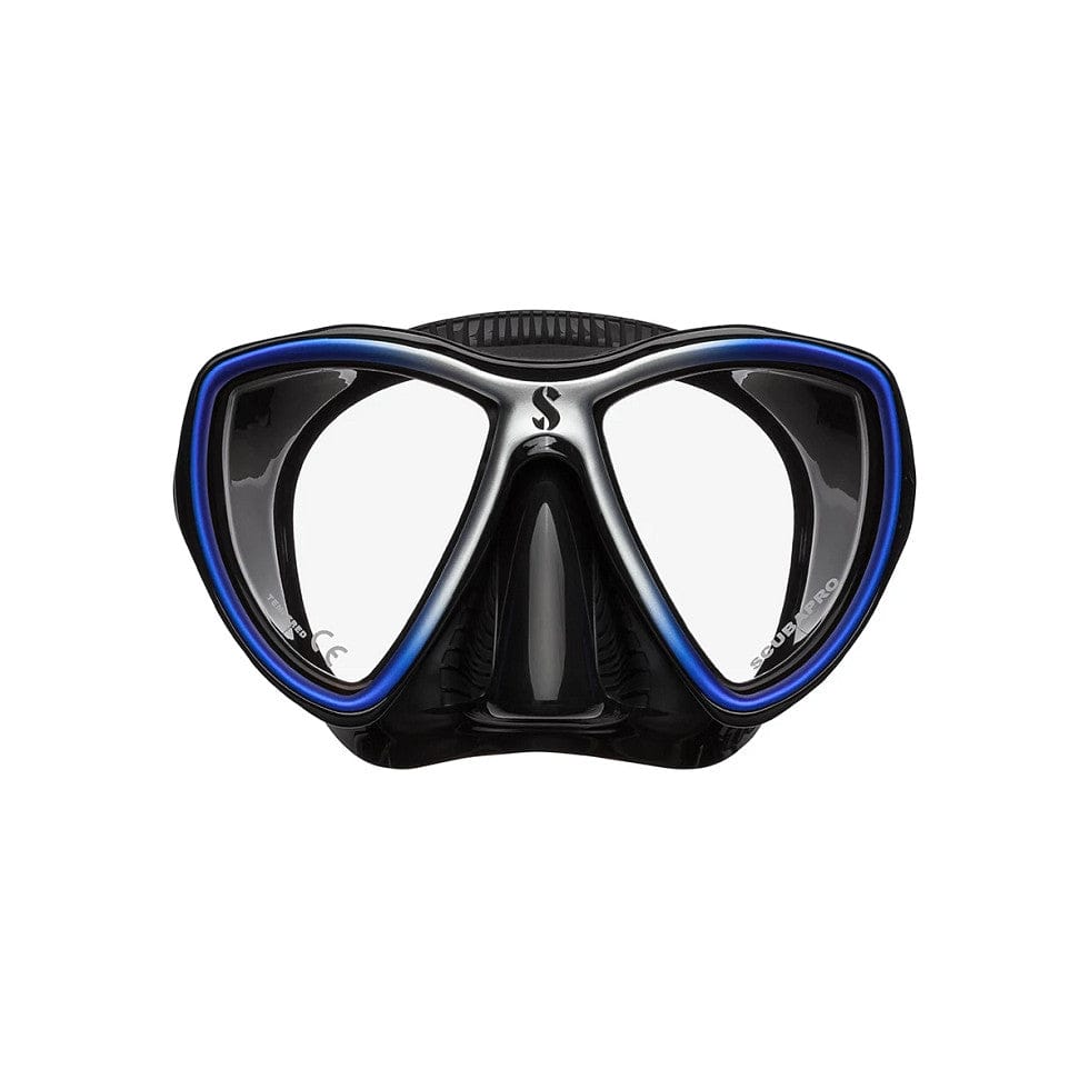 Scubapro diving mask with blue accents