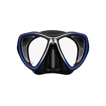 Scubapro diving mask with blue accents