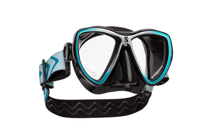Scubapro diving mask with blue accents
