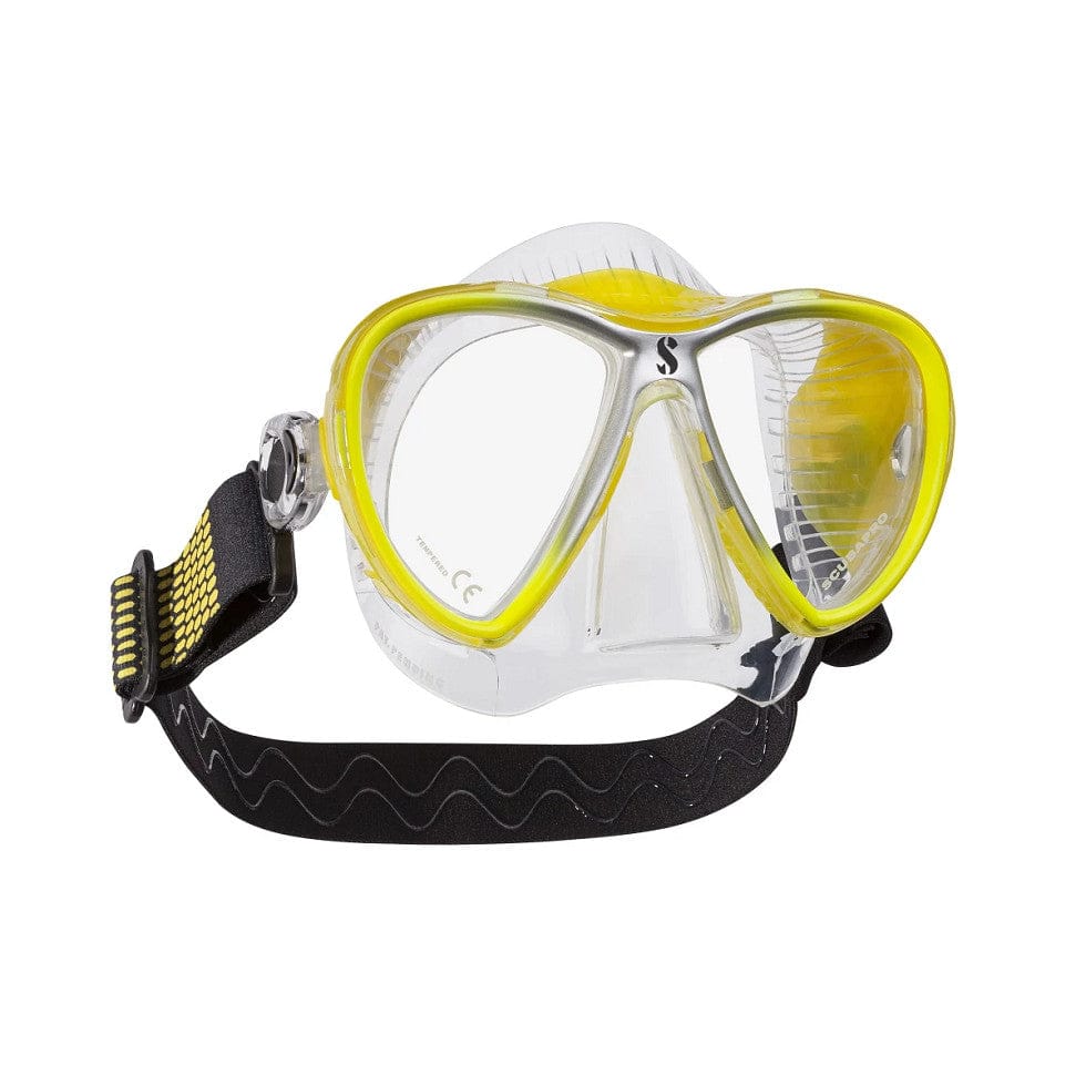 Yellow scuba diving mask