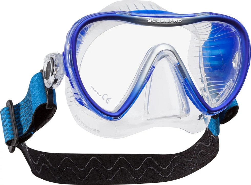 Scubapro diving mask, blue and clear, product image