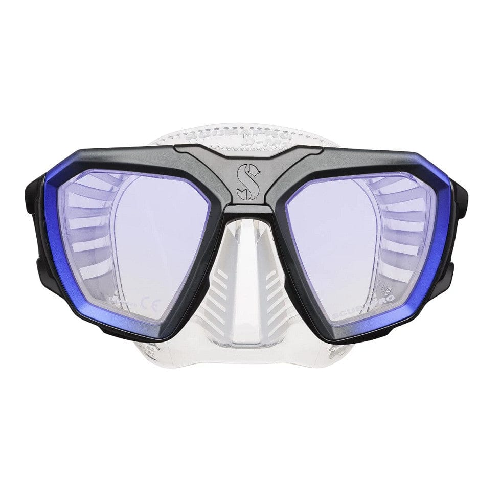 Scubapro diving mask 1108400 with blue and black accents