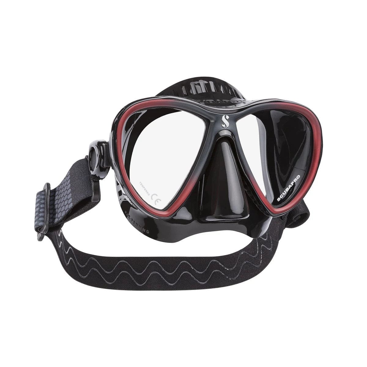 Scubapro diving mask 1108632, black and red