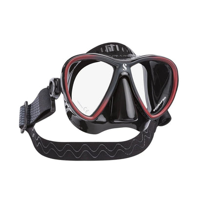 Scubapro diving mask 1108632, black and red