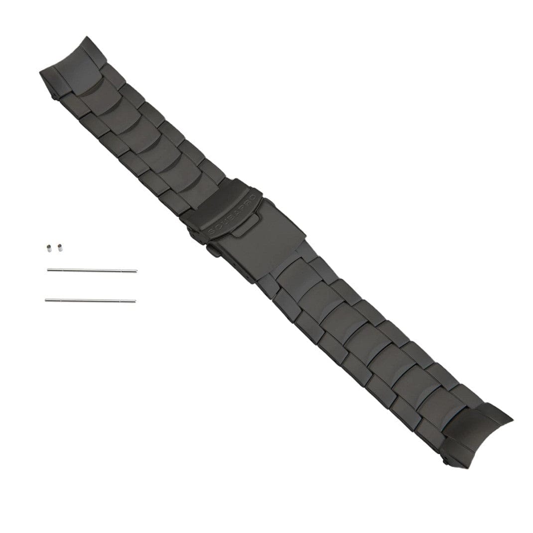 Black rubber watch strap 1109336