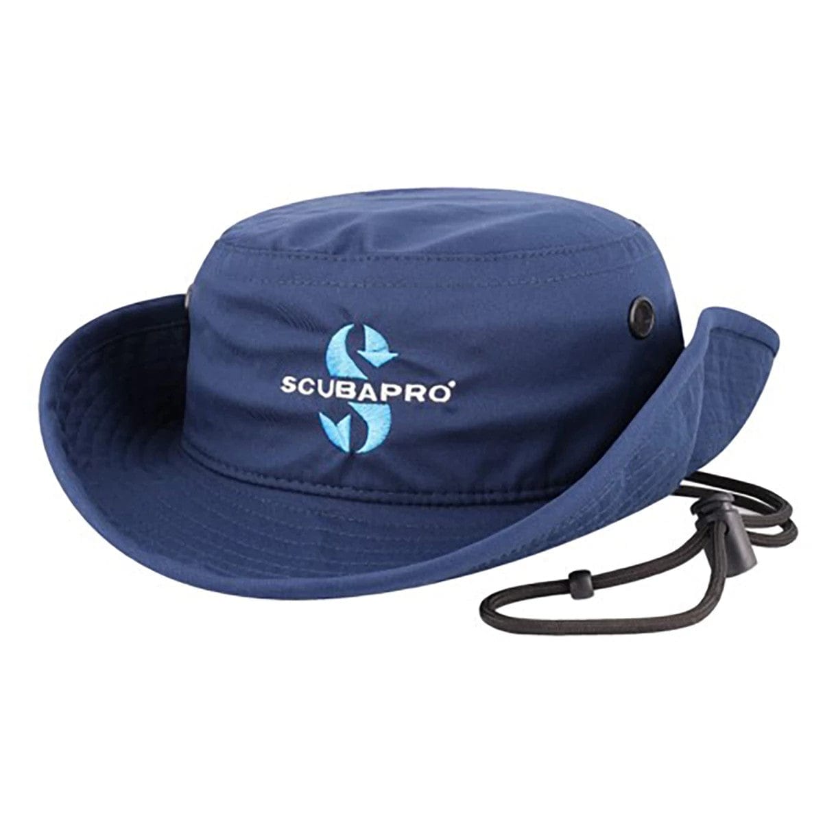Scubapro blue diving hat with chin strap