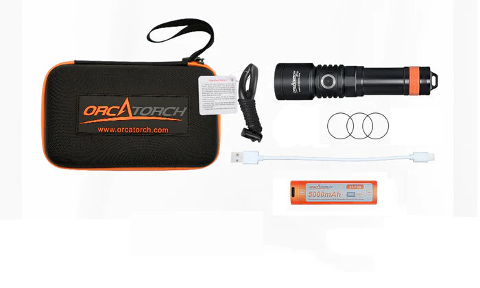 OrcaTorch D710 3000 Lumen Dive Light