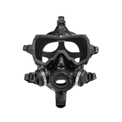 Black scuba diving full face mask