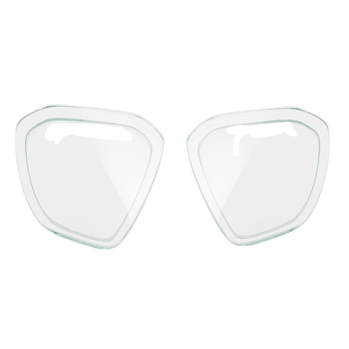 Clear eye protection lenses
