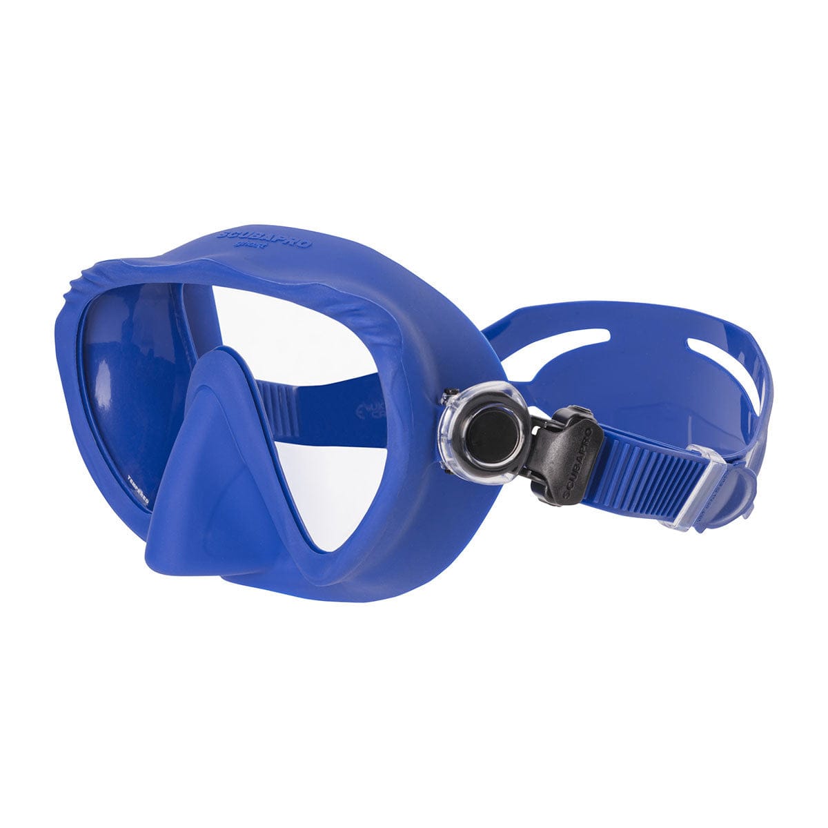 Blue scuba diving mask