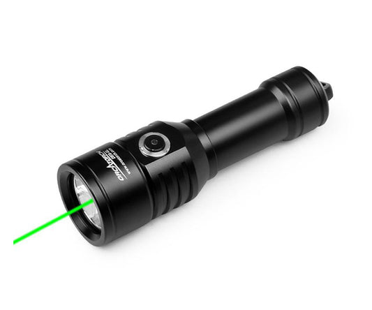 OrcaTorch D570GL 1500 Lumen Dive Light with Green Laser