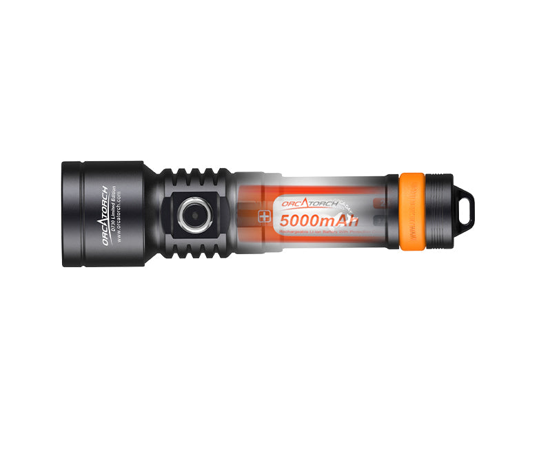 【Limited Edition】 OrcaTorch D730 2-in-1 Green Laser Dive Light Max 2500 Lumen, 8° Beam Angle