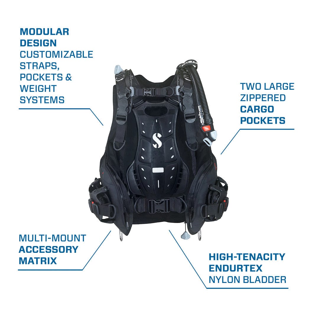 Hydros X-MEN BCD with modular design, pockets, and cargo pockets.