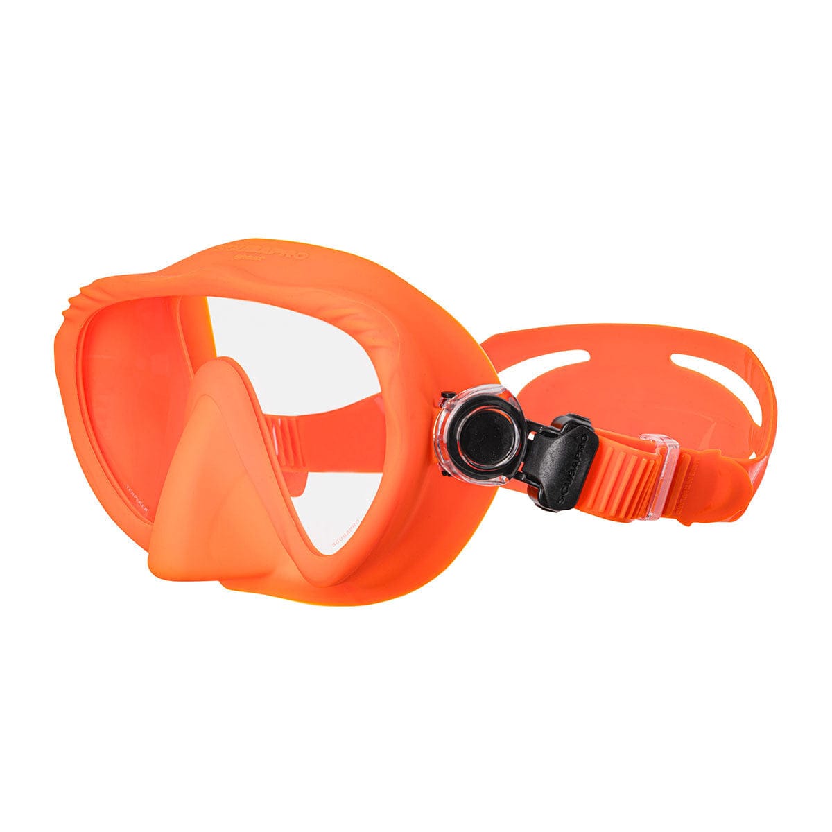 Orange dive mask