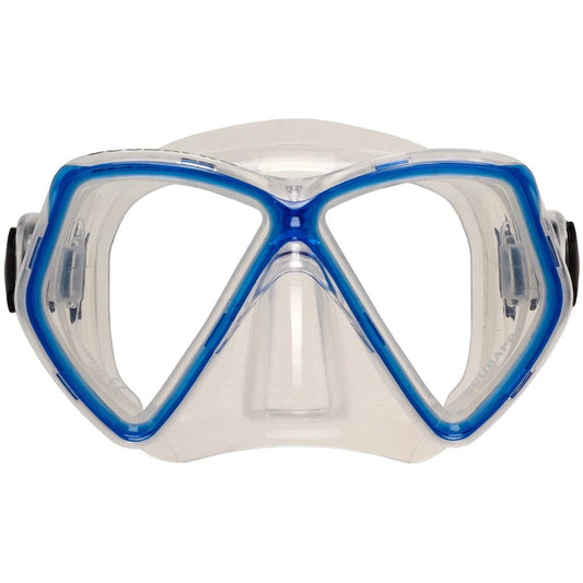 Mini Vu diving mask with blue accents