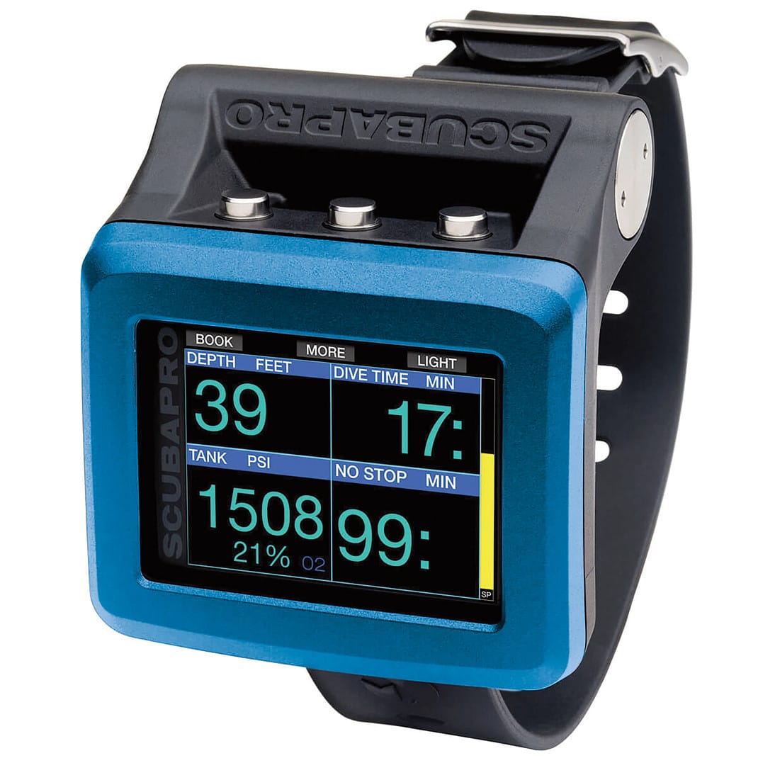 Scubapro G2 TEK Imperial 2 dive computer showing depth, time, and tank...