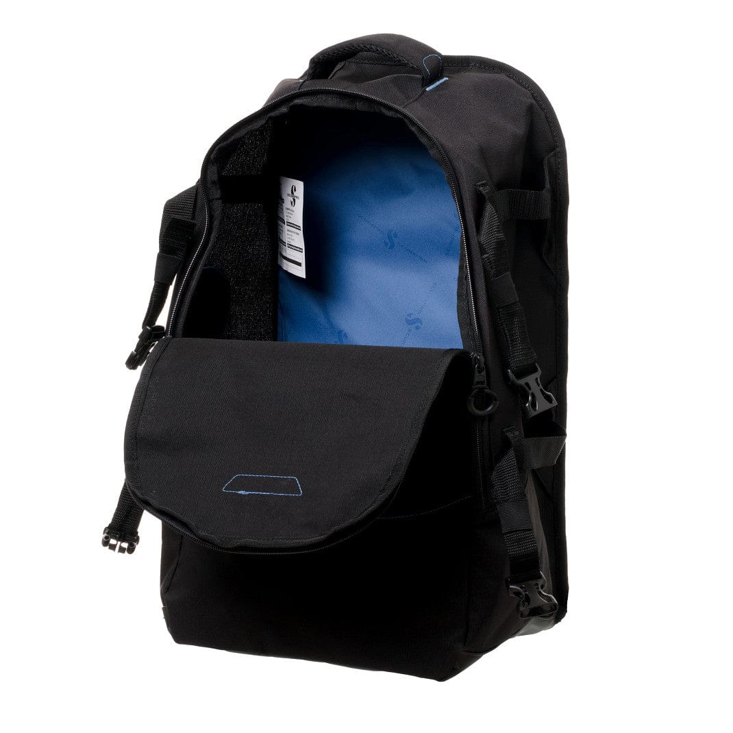 Hydros Carry Bag (SP_21746007) - Black Backpack with Open Flap