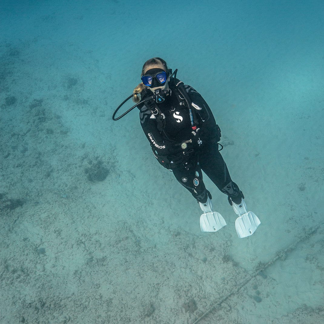 Scuba diver in HydrosX underwater
