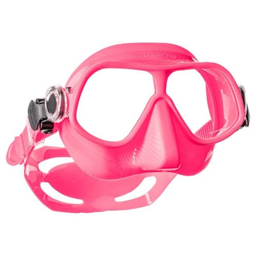 Pink steel diving mask