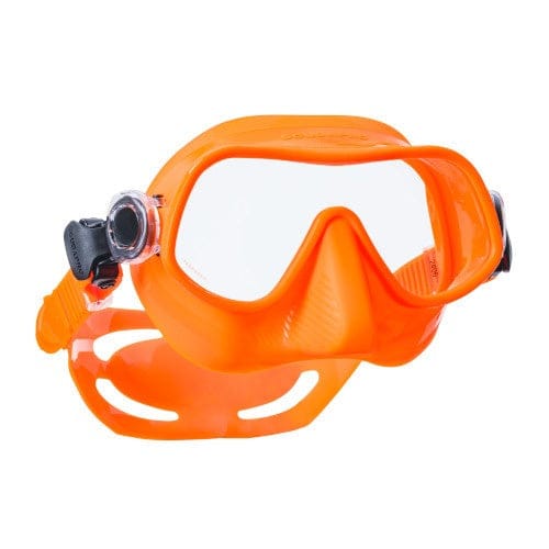 Orange SteelPro scuba mask