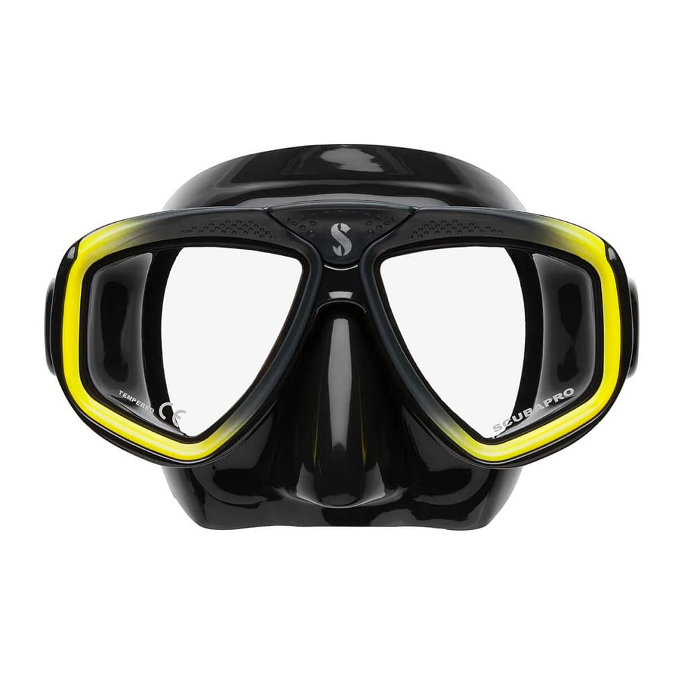 Scubapro diving mask SP_24157005, black and yellow