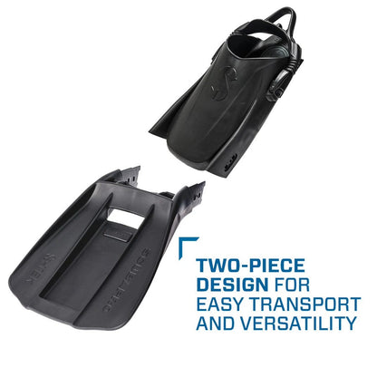 STekFins two-piece fins for easy transport and versatility