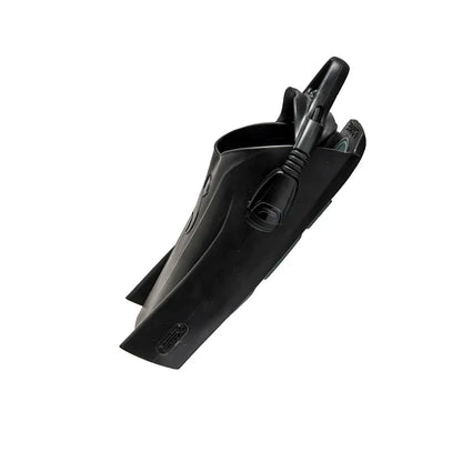 Black open-foot pocket fins