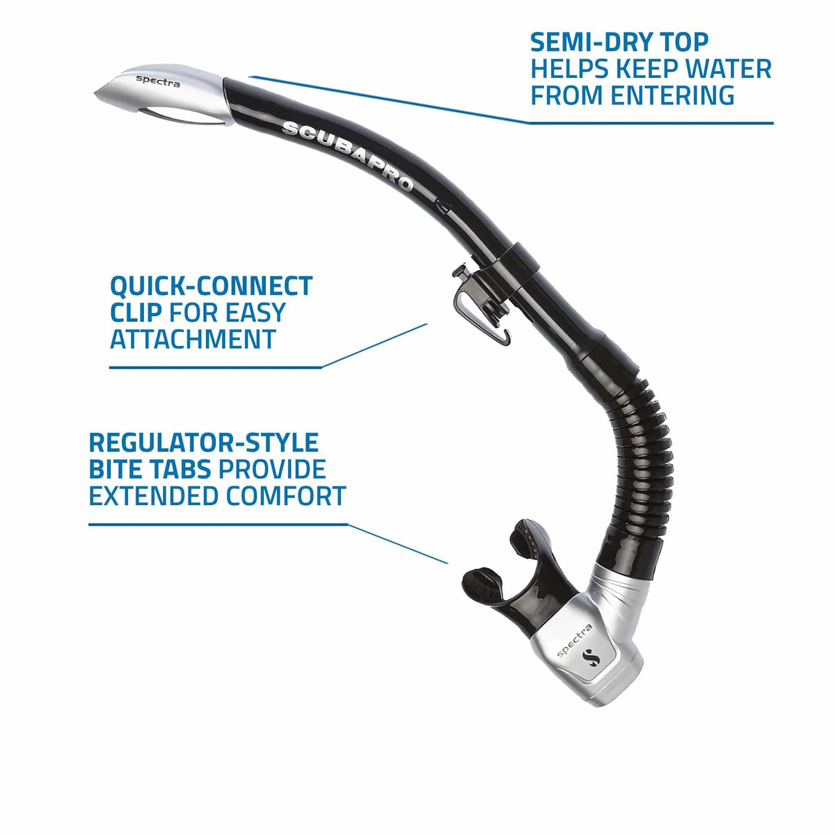 semi-dry top, quick-connect clip