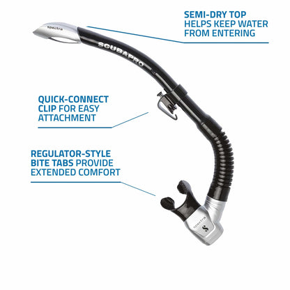 semi-dry top, quick-connect clip