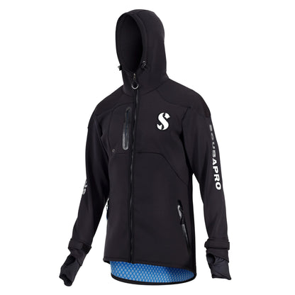 Scubapro Boat Coat - Black Hooded Jacket