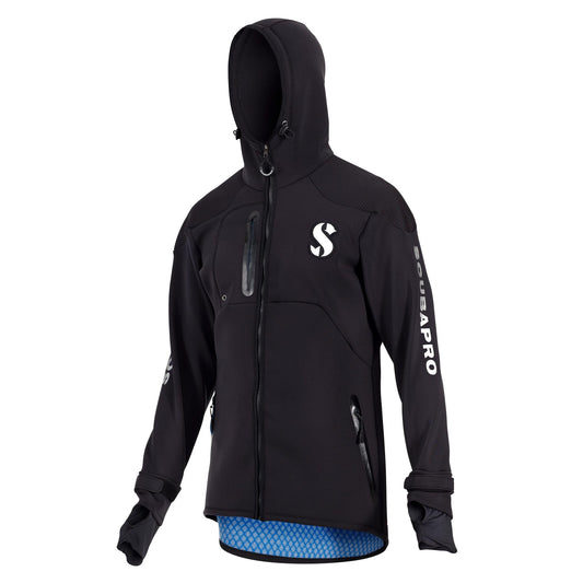 Scubapro Boat Coat - Black Hooded Jacket