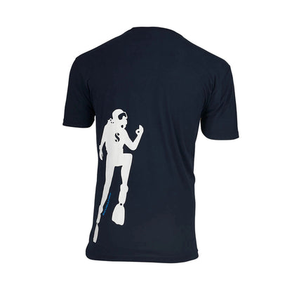 Navy Diver T-shirt with diver graphic