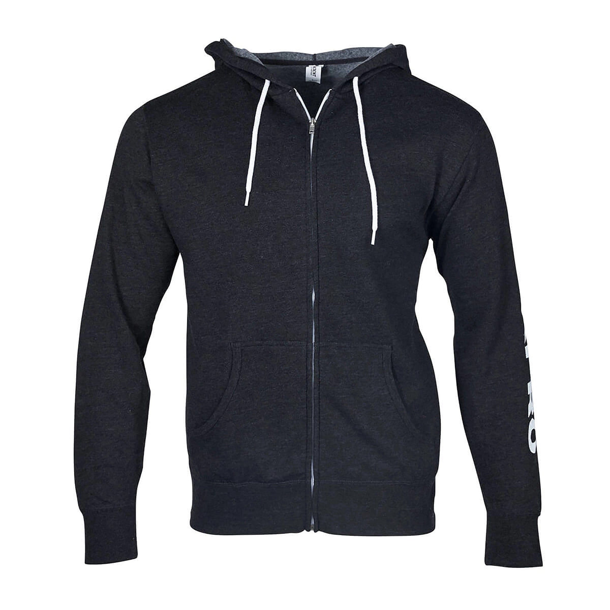Charcoal Gray Zip-Up Hoodie
