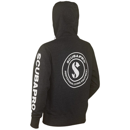 Scubapro Charcoal Gray Zip-Up Hoodie