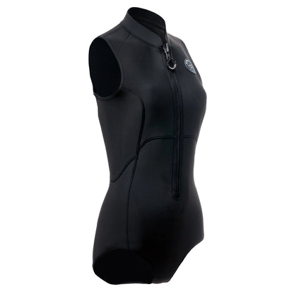 Everflex Yulex Swimsuit - Black sleeveless wetsuit