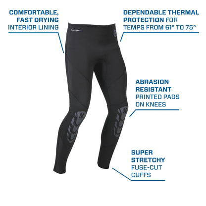 Yulex 3mm Wetsuit Pants - Abrasion Resistant Knee Pads