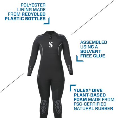 Yulex Steamer Wetsuit - Made with Recycled Plastic & Plant-Based Foam