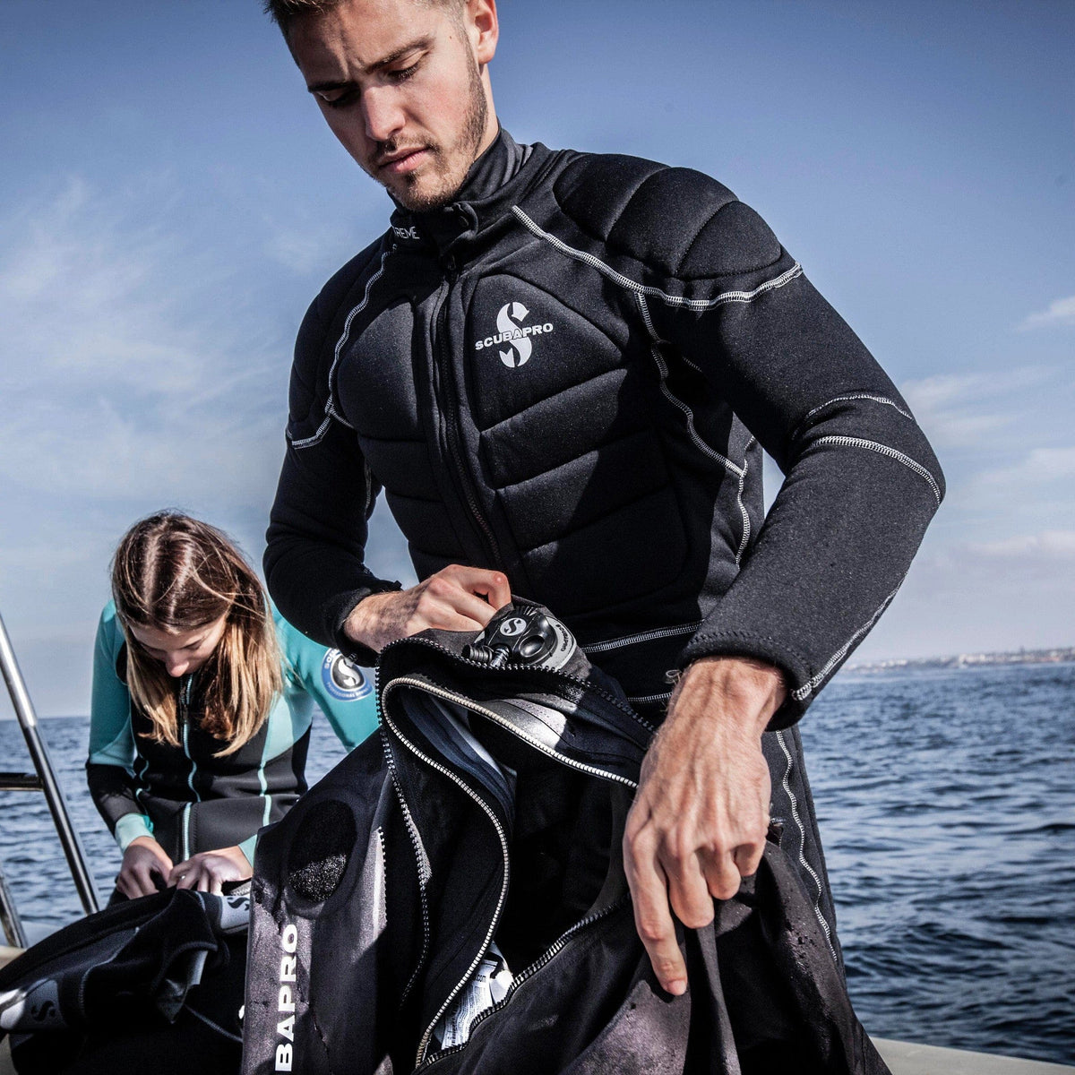 Scubapro wetsuit and gear being prepared, SP_78171X00_K2_Extreme_MG_9623