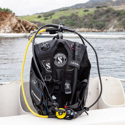 Scubapro Level BCD on boat near Catalina Island