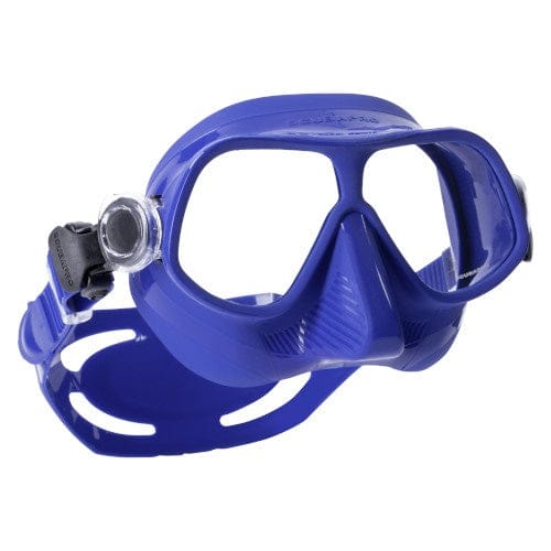 Blue scuba diving mask