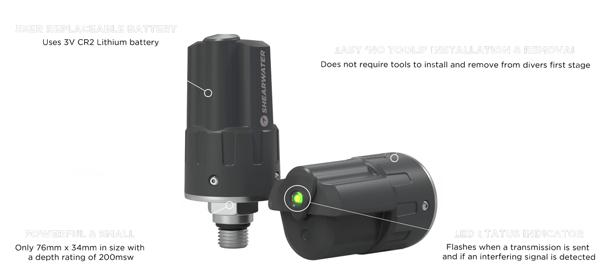 Shearwater SWIFT AI Wireless Transmitter