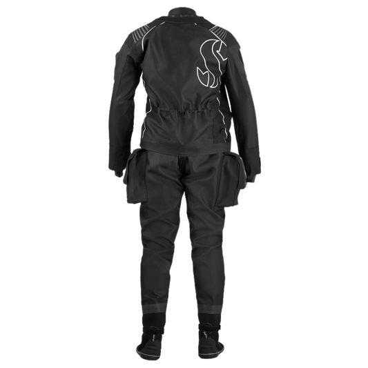 Black drysuit, rear view, definition_drysuit_2
