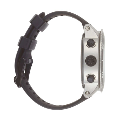 G3CCC Side View of a Black and Silver Smartwatch